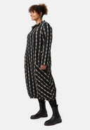 'Karena' Kleid - Baumwoll-Stretch, Streifenlook