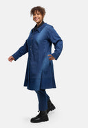 'Denira' płaszcz – denim, linia A, długość do kolan