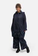 'Nila' coat – dark denim, hood