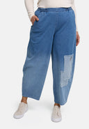 'Sky' Jeans – premium denim, patch & stretch