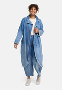 "Płaszcz 'Sky' – denim premium, ombre i stretch"