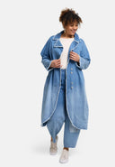 "Płaszcz 'Sky' – denim premium, ombre i stretch"